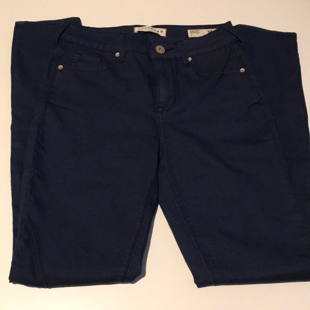 Bullhead Navy High Rise Skinniest Jeans Size 7
